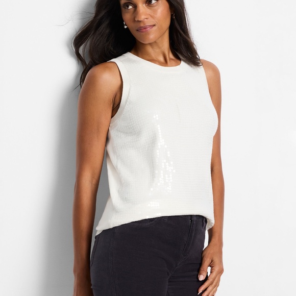 NWT NIC+ZOE Sequin Knit Tank - size XS - Picture 3 of 6